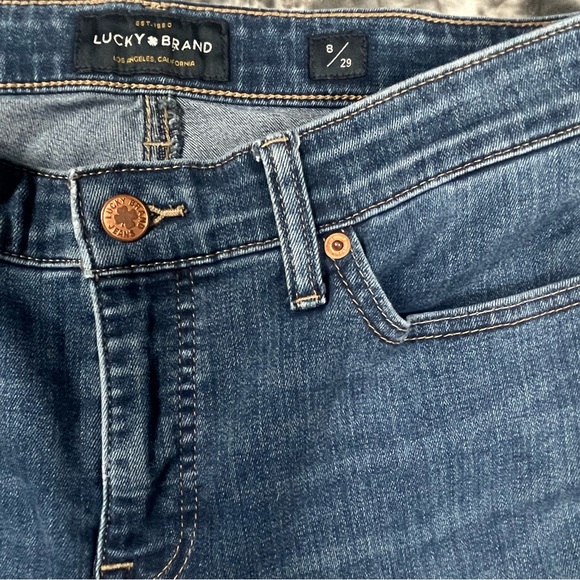 Lucky Brand Jeans Women's Blue Mid Rise Ava Crop Denim Size 8 - Picture 11 of 11